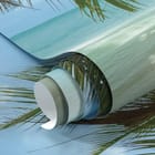 Miniatura fototapety Plaża z palmami i oceanem fragment #1