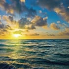 Miniatura fototapety Zachód słońca nad oceanem
