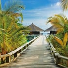 Miniatura fototapety Drewniany pomost do chat