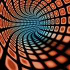 Miniatura fototapety Kolorowy tunel 3D