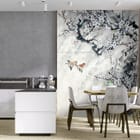 Miniatura fototapety Sakura w rozkwicie we wnętrzu kuchni