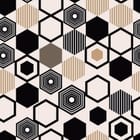 Miniatura fototapety Geometryczne heksagony na jasnym tle