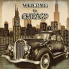 Miniatura fototapety Zabytkowy samochód w Chicago