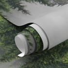 Miniatura fototapety Mglisty las iglasty - realne zdjęcie w rolce
