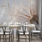 Miniatura fototapety Dmuchawce na jasnym tle we wnętrzu kuchni