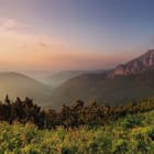 Miniatura fototapety Górski zachód słońca