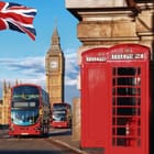 Miniatura fototapety Czerwone budki telefoniczne w Londynie