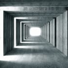 Miniatura fototapety Betonowy tunel z perspektywą