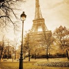 Miniatura fototapety Jesienny Paryż z Wieżą Eiffla