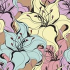 Miniatura fototapety Kolorowe Abstrakcyjne Lilie