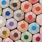 Miniatura fototapety Kolorowe końcówki kredek