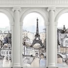 Miniatura fototapety Widok z okna na architekturę