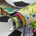 Miniatura fototapety Piłka Nożna na Tle Graffiti - realne zdjęcie w rolce