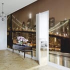 Miniatura fototapety Nocny Most z Wieżowcami we wnętrzu przedpokoju