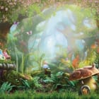 Miniatura fototapety Fantastyczny Las z Domkami