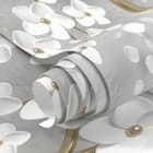 Miniatura fototapety Drzewo z Białymi Kwiatami 3D - realne zdjęcie w rolce