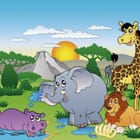 Miniatura fototapety Zwierzęta Afrykańskie na Sawannie