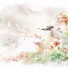 Miniatura fototapety Dziewczynka wśród kwiatów