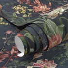 Miniatura fototapety Kwiaty polne na ciemnym tle - realne zdjęcie w rolce