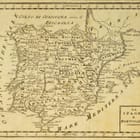 Miniatura fototapety Stara mapa Hiszpanii i Portugalii