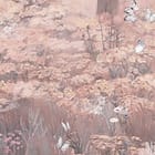 Miniatura fototapety Las z wysokimi drzewami i mgłą - jakość wydruku i struktura materiału