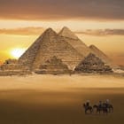 Miniatura fototapety Piramidy o Zachodzie Słońca