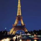 Miniatura fototapety Nocna sceneria z Wieżą Eiffla