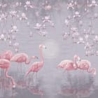 Miniatura fototapety Flamingi w spokojnej scenerii