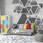Miniatura fototapety Geometryczne Trójkąty i Linie - aranżacja w salonie