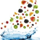 Miniatura fototapety Owoce unoszące się w powietrzu