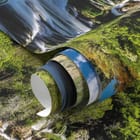 Miniatura fototapety Wodospad wśród zieleni - realne zdjęcie w rolce