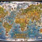 Miniatura fototapety Ilustrowana mapa świata starożytnego