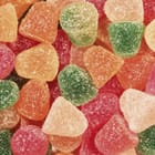 Miniatura fototapety Kolorowe żelki z cukrową posypką