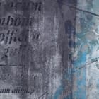 Miniatura fototapety Kwiatowy wzór z literami - szczegóły kolorystyki i detale wydruku