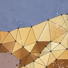Miniatura fototapety Geometryczne dłonie na tle betonu - realne zdjęcie w rolce