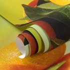 Miniatura fototapety Gałąź z pomarańczowymi owocami fragment #1