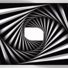 Miniatura fototapety Spiralny tunel z paskami