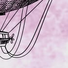 Miniatura fototapety Zabytki i Balony w Ilustracji - jakość wydruku i struktura materiału