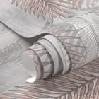 Miniatura fototapety Tropikalne liście w harmonii - realne zdjęcie w rolce