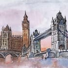 Miniatura fototapety Most i wieże Londynu