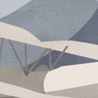 Miniatura fototapety Samoloty nad Pastelowymi Górami - jakość wydruku i struktura materiału