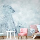 Miniatura fototapety Polarność i Spokój w Śniegu - aranżacja w pokoju dziecka