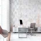 Miniatura fototapety Geometryczny wzór z trójkątów - aranżacja w biurze