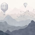 Miniatura fototapety Balony nad górskimi pasmami