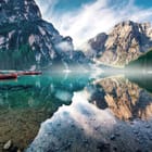 Miniatura fototapety Jezioro i góry w odbiciu
