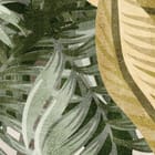Miniatura fototapety Tropikalne liście w kolorach natury - jakość wydruku i struktura materiału