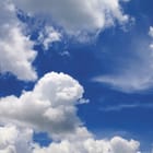 Miniatura fototapety Błękitne Niebo z Puszystymi Chmurami