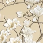 Miniatura fototapety Gałęzie Magnolii i Księżyc - jakość wydruku i struktura materiału