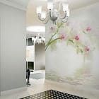 Miniatura fototapety Storczyki nad spokojną wodą we wnętrzu przedpokoju