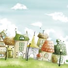 Miniatura fototapety Kolorowe Fantazyjne Domki